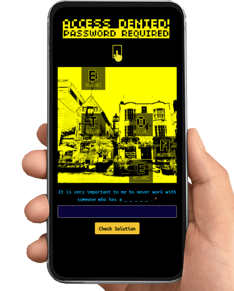 Phone showing spy gadget interface during Brighton mission